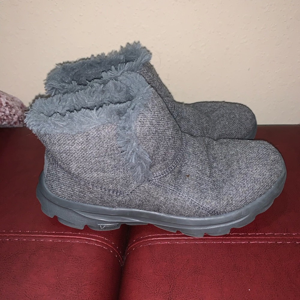 Skechers on the go gray booties boots ankle 6